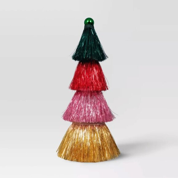 TARGET WONDERSHOP CHRISTMAS TINSEL MULTICOLOR TREE 1CT - Picture 1 of 3